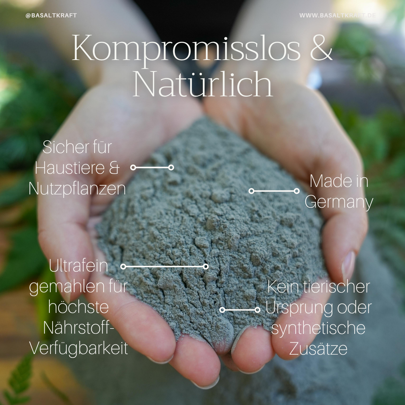 Basaltkraft | Balkon & Kamerplanten | 600g