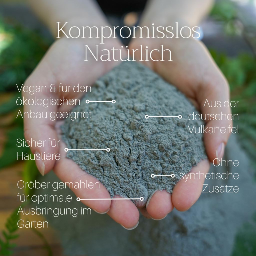 Basaltkracht Tuin | Planten-Supplement 1800 g | Essentiële Mineralen & Voedingsstoffen voor de Tuin