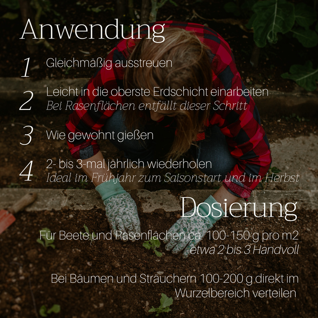 Basaltkracht Tuin | Planten-Supplement 1800 g | Essentiële Mineralen & Voedingsstoffen voor de Tuin