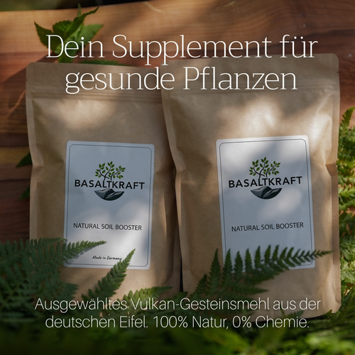 Basaltkracht Tuin | Planten-Supplement 1800 g | Essentiële Mineralen & Voedingsstoffen voor de Tuin